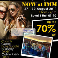 Featured image for (EXPIRED) Luxury City Branded Handbags, Perfumes & Jewels Sale @ IMM 27 – 30 Aug 2011