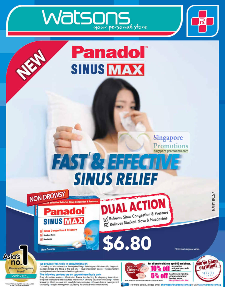 Panadol Sinus Max, Sinus Relief