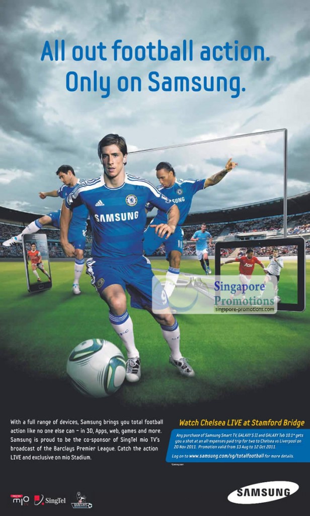 Samsung Barclays Premier League Mio TV, Mio Stadium, Smart TV, Galaxy S II, Galaxy Tab 10 1