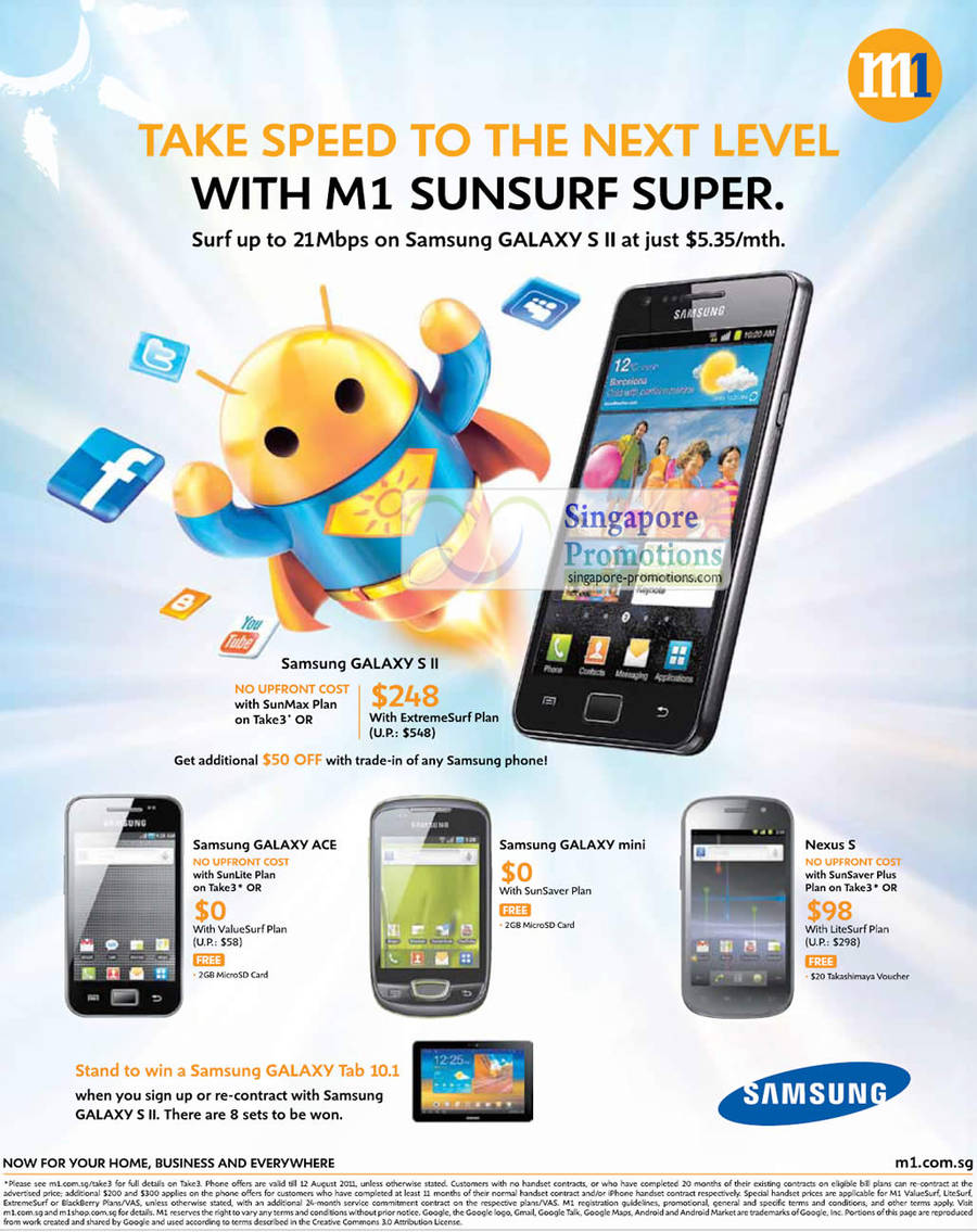 Samsung Galaxy S II, Samsung Galaxy Ace, Samsung Galaxy Mini, Nexus S