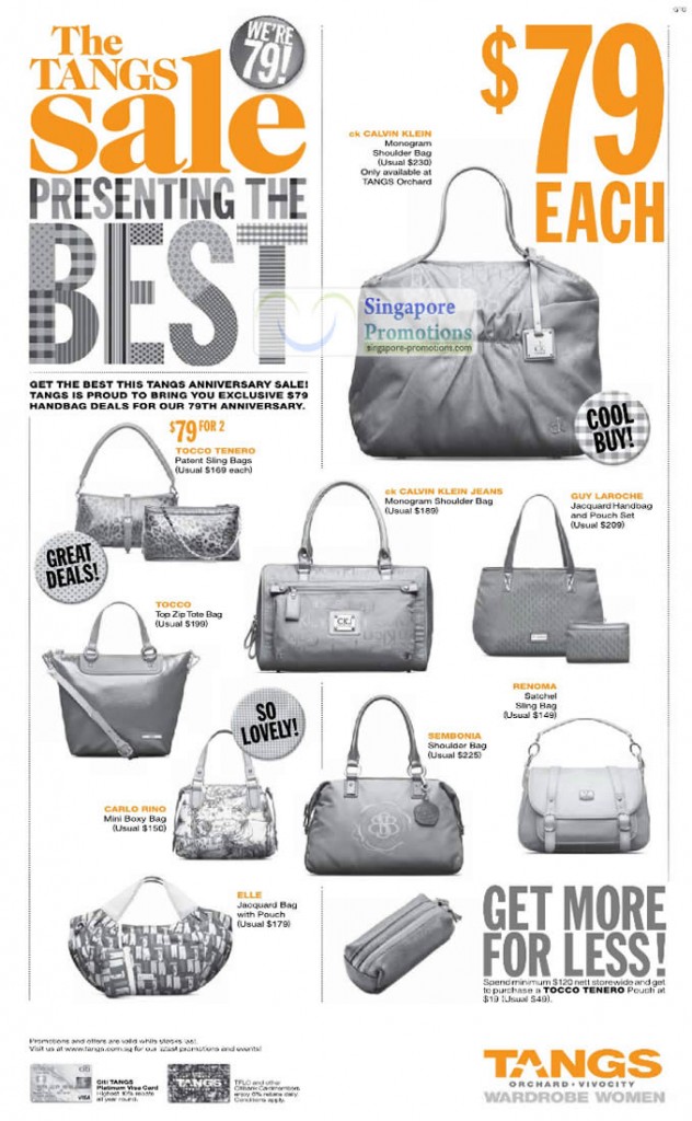 9 Sep CK Calvin Klein Monogram Shoulder Bag, Tocco Tenero Patent Sling Bags, Calvin Klein Jeans, Guy Laroche, Tocco Top Zip Tote Bag