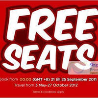Featured image for (EXPIRED) Air Asia Free Seats Special Offer 21 – 25 Sep 2011