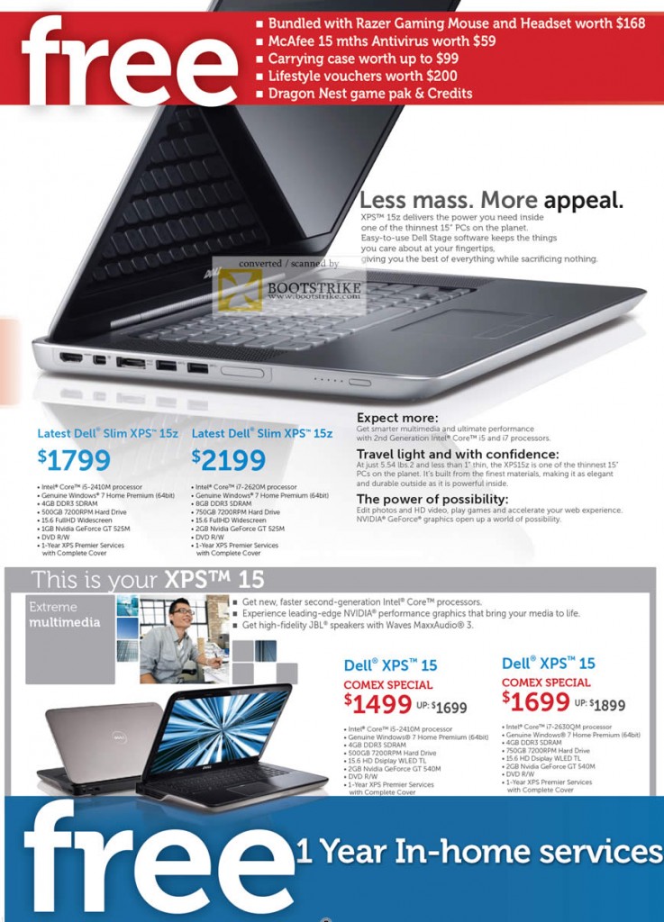 Dell Notebooks Slim XPS 15z Slim XPS 15