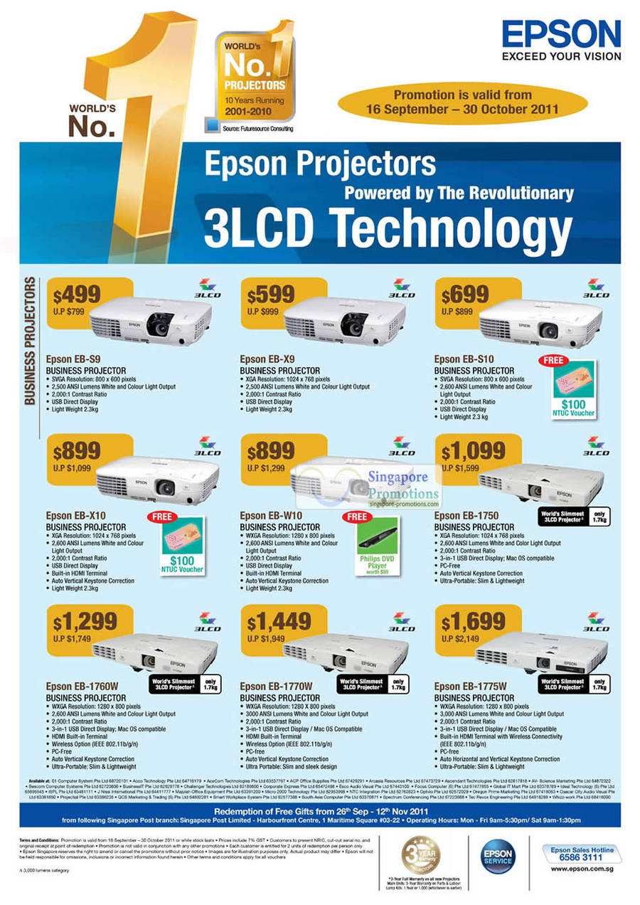 Epson Business Projectors 19 Sep 2011