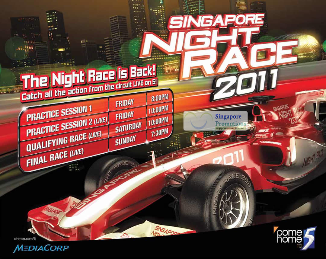 F1 Singapore Live Telecast TV Schedule 23