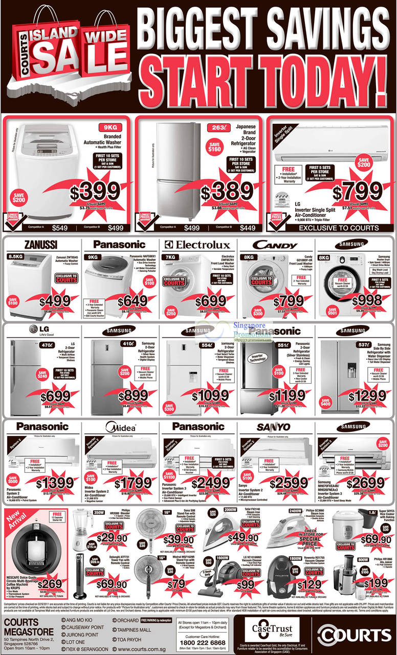 Fridge Candy GO108DF-UK, Electrolux EWF85761 Washer, Zanussi ZWT8545, Panasonic NAFS90X1, Fridge, Air Conditioner