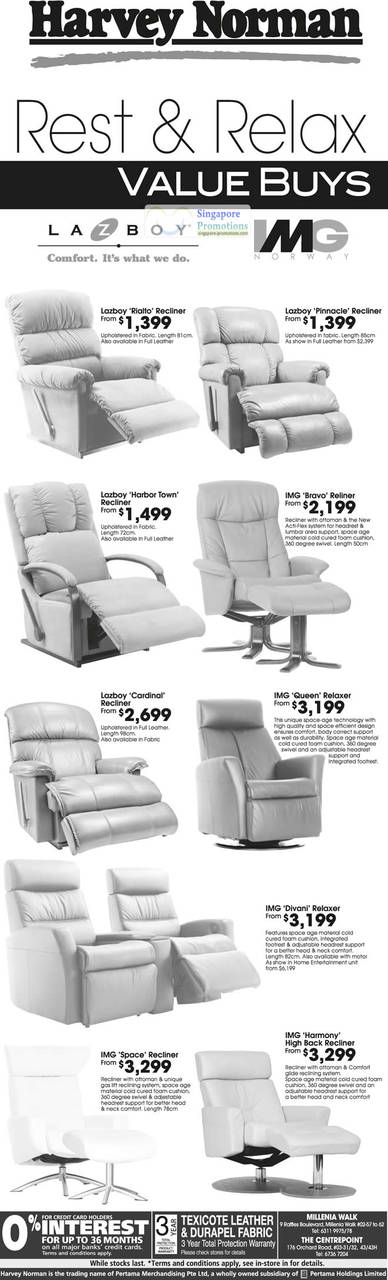 Lazyboy, IMG Norway, Rialto Recliner, Pinnacle, Harbor Town, Bravo, Cardinal, Queen Relaxer, Space, Harmony High Back