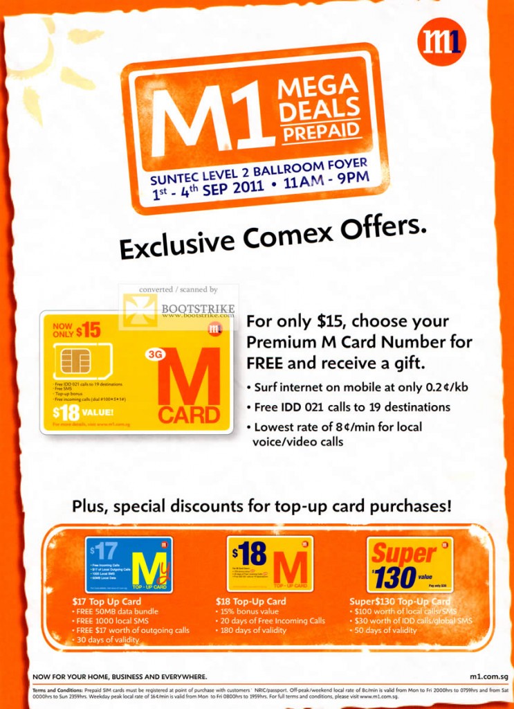 M1 Prepaid M Card Number Top Up Card