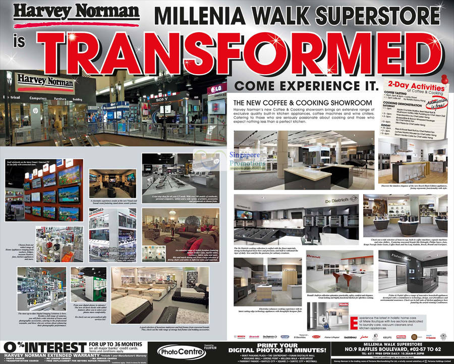 Millenia Walk Superstore Transformed, Coffee Showroom, Cooking Showroom, De Dietrich