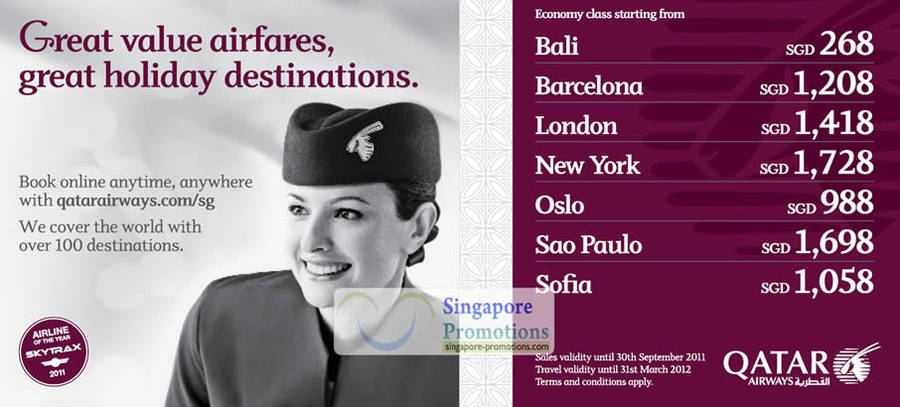 Qatar Airways 14 Sep 2011