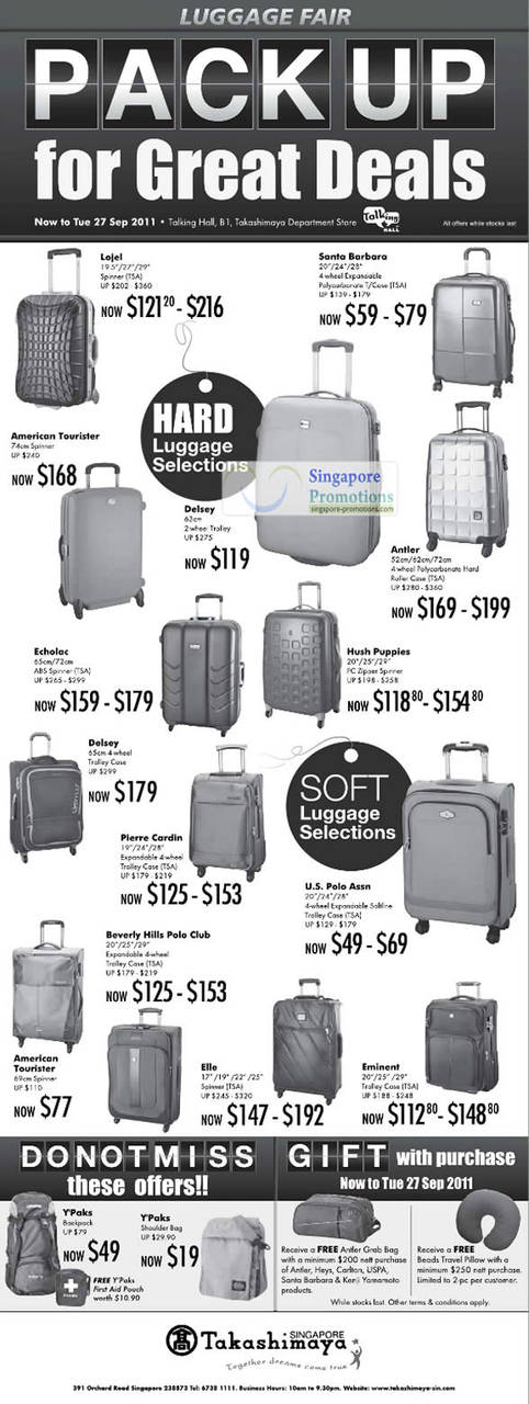 Takashimaya Luggage 15 Sep 2011