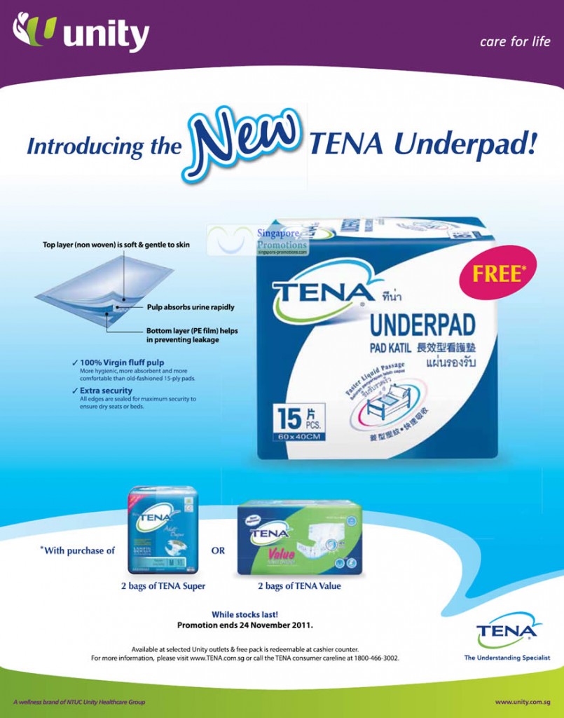 5 Nov Tena Underpad