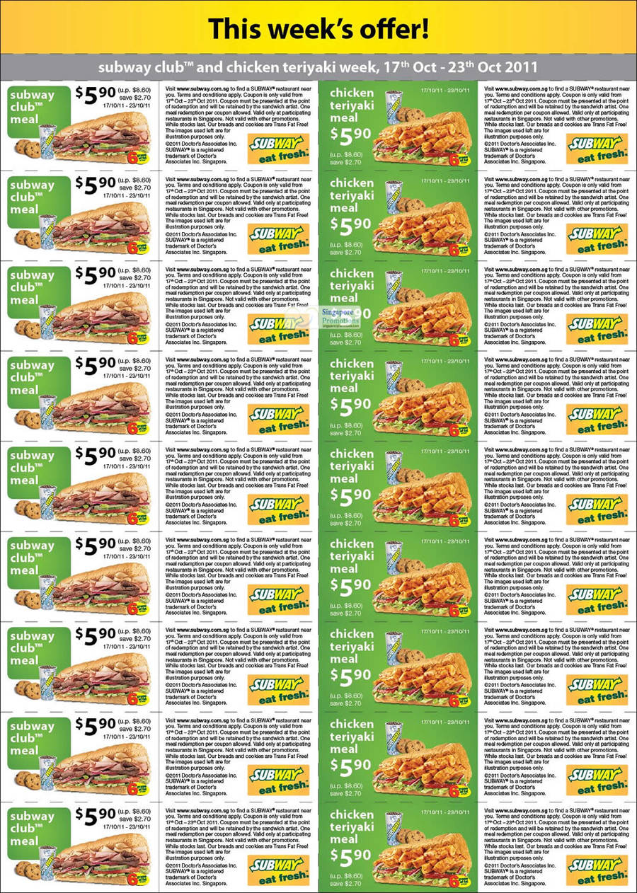 A4 Size Coupons