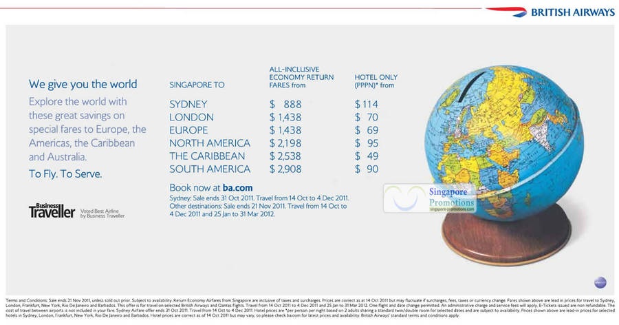 British Airways 22 Oct 2011