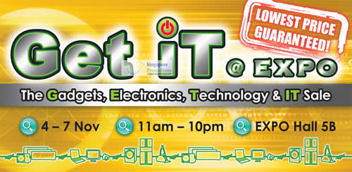 Featured image for Get iT @ Expo Mini IT Show @ Singapore Expo 4 - 7 Nov 2011