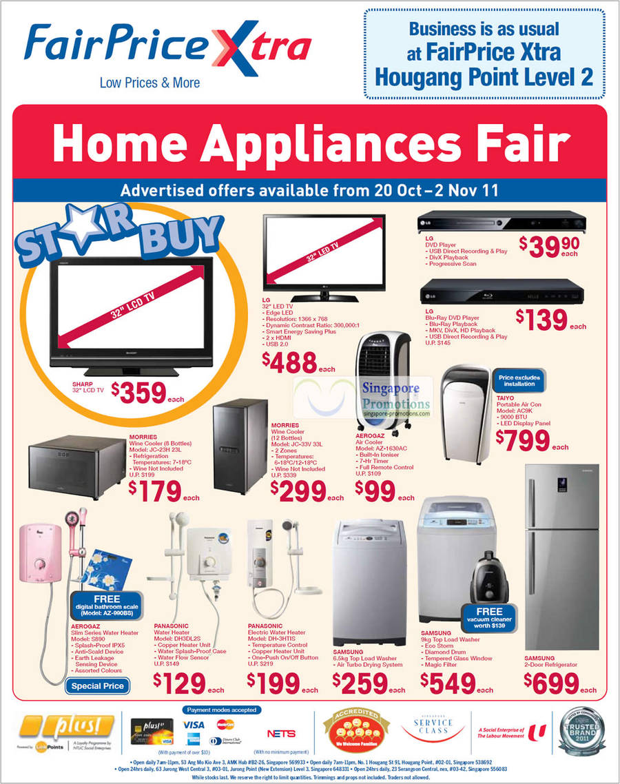 Home Appliance Fair Morries Wine Cooler JC-23H, JC-33V, Aerogaz Air Cooler AZ-1630AC, Taiyo Portable Air Conditioner AC9K