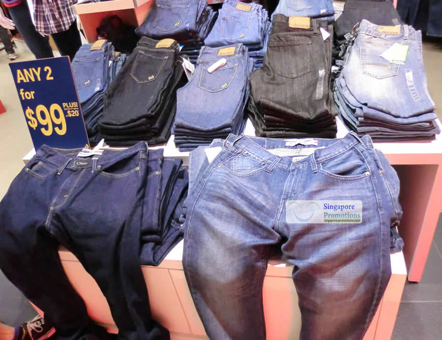 Jeans Any 2 For 99, 3rd Piece at 20 (30 Dec)