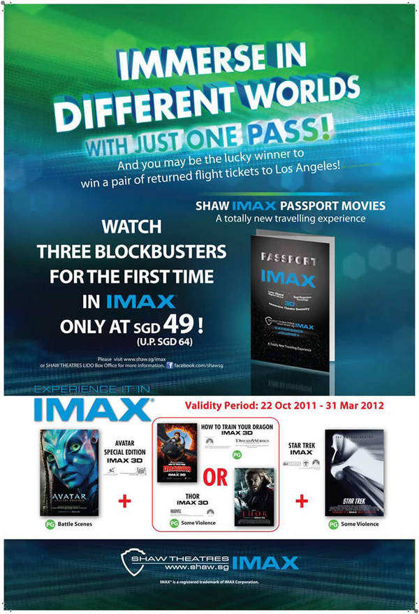 Featured image for Shaw Theatres Lido Imax To Screen Blockbusters 20 Oct 2011