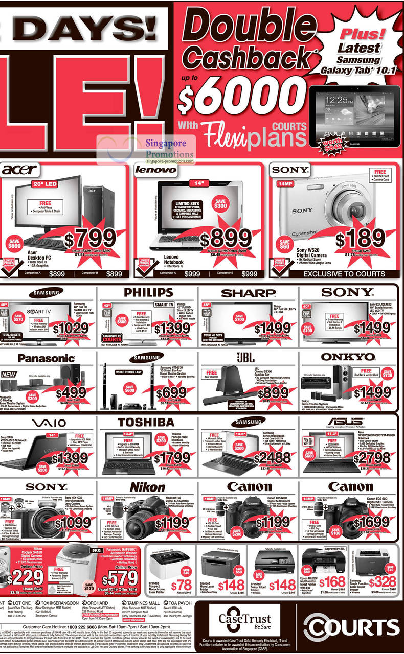 Sony DSC-W520 Digital Camera, Sony KDL-40EX520 TV, Samsung HTD5530 3D Smart Blu-Ray Home Theatre System, JBL Cinema SB300 Speaker Bar