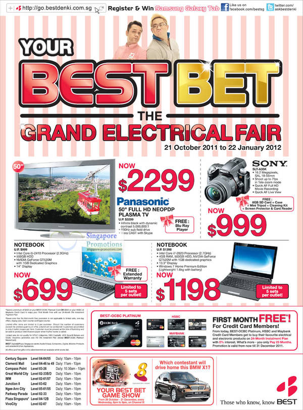 Featured image for (EXPIRED) Best Denki Your Best Bet Grand Electrical Fair 21 Oct 2011 – 22 Jan 2012