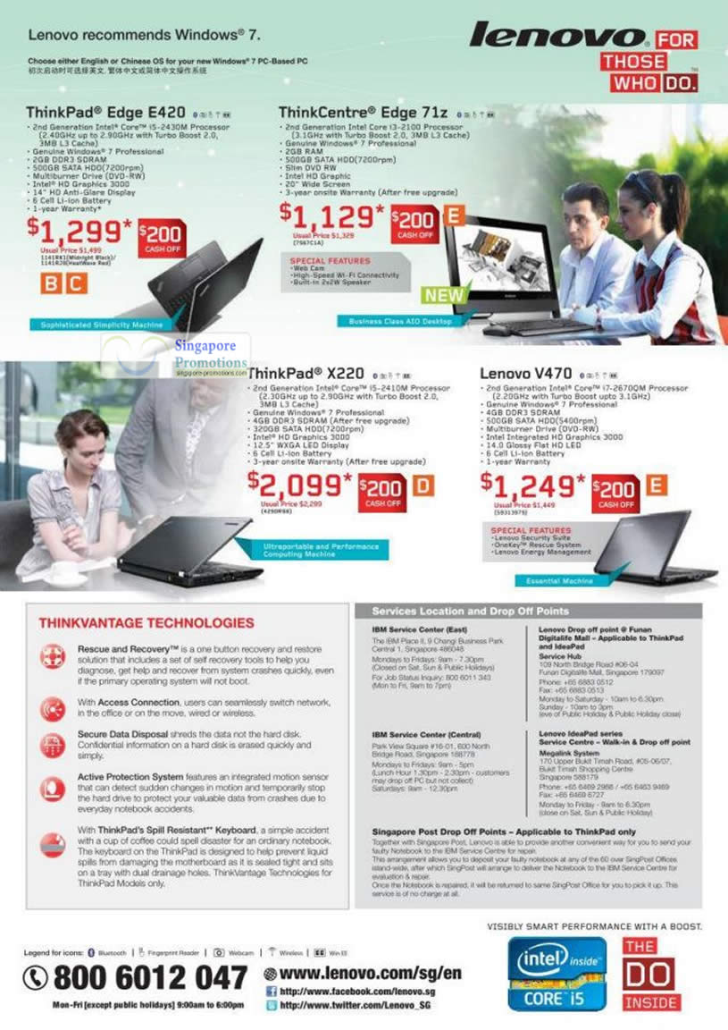 Thinkpad Edge E4 Thinkcentre Edge 71z Thinkpad X2 Lenovo V470 Lenovo Notebooks Desktop Pc Price List 13 Oct 18 Nov 11 Singpromos Com