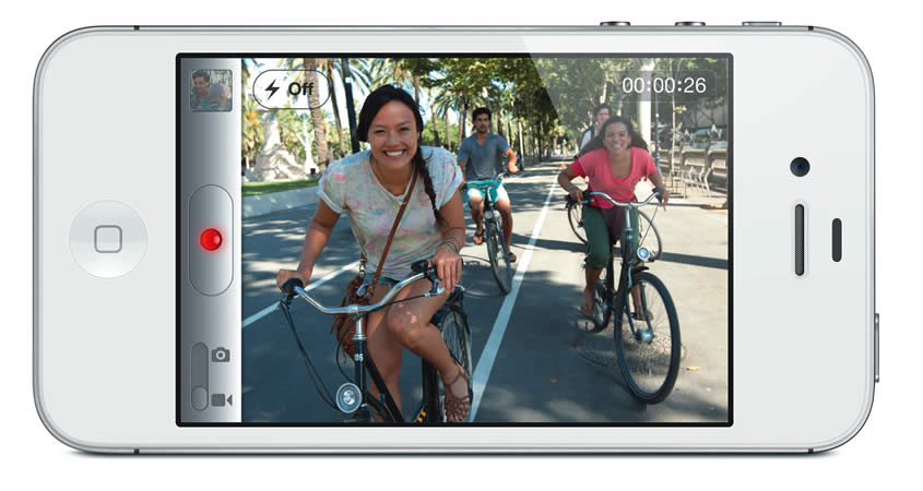 iPhone 4S White 1080p Video Recording