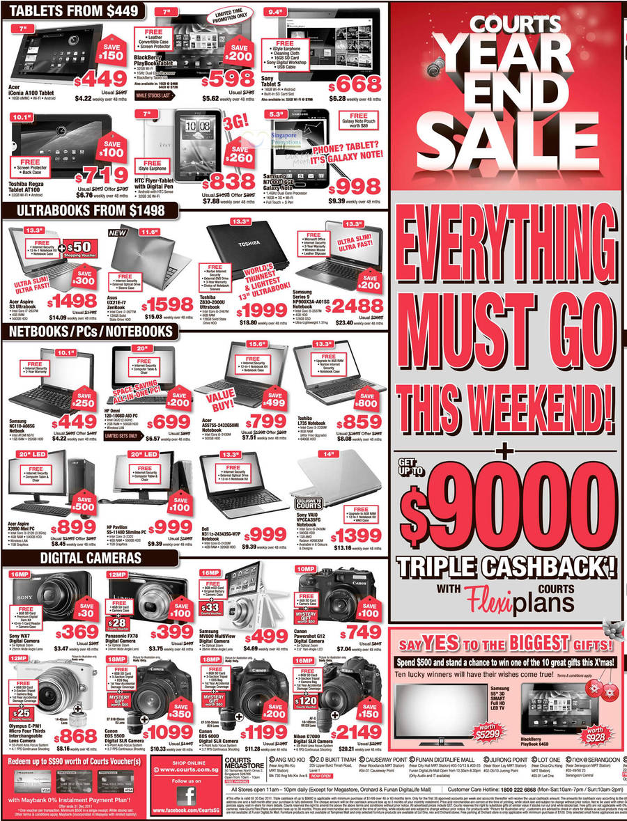 10 Dec Tablets, Ultrabooks, Notebooks, Desktop PCs, Digital Camera