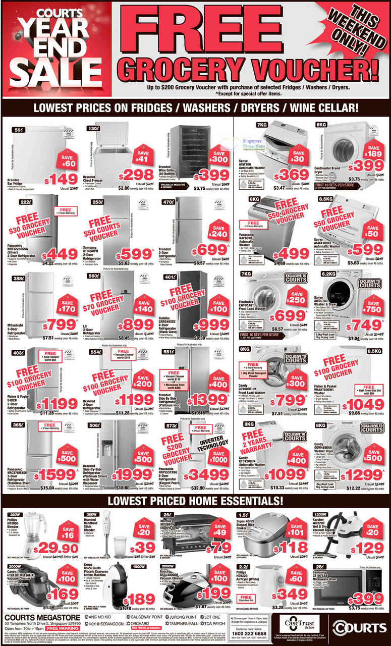 19 Nov Appliances, Washers, Fridge, Vacuum Cleaners