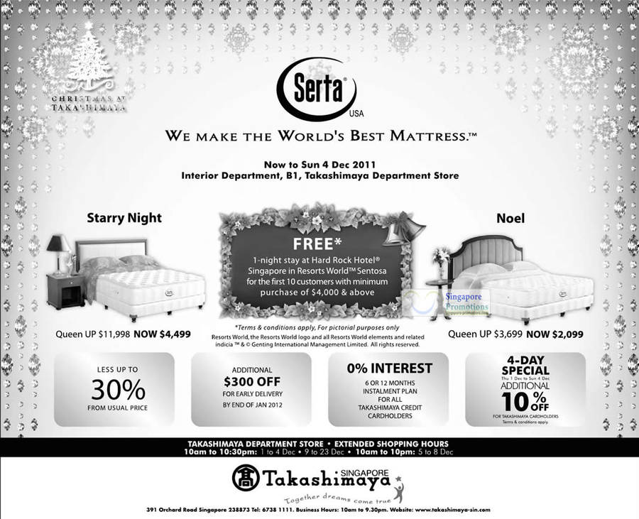 2 Dec Serta Starry Night Mattress, Serta Noel Mattress