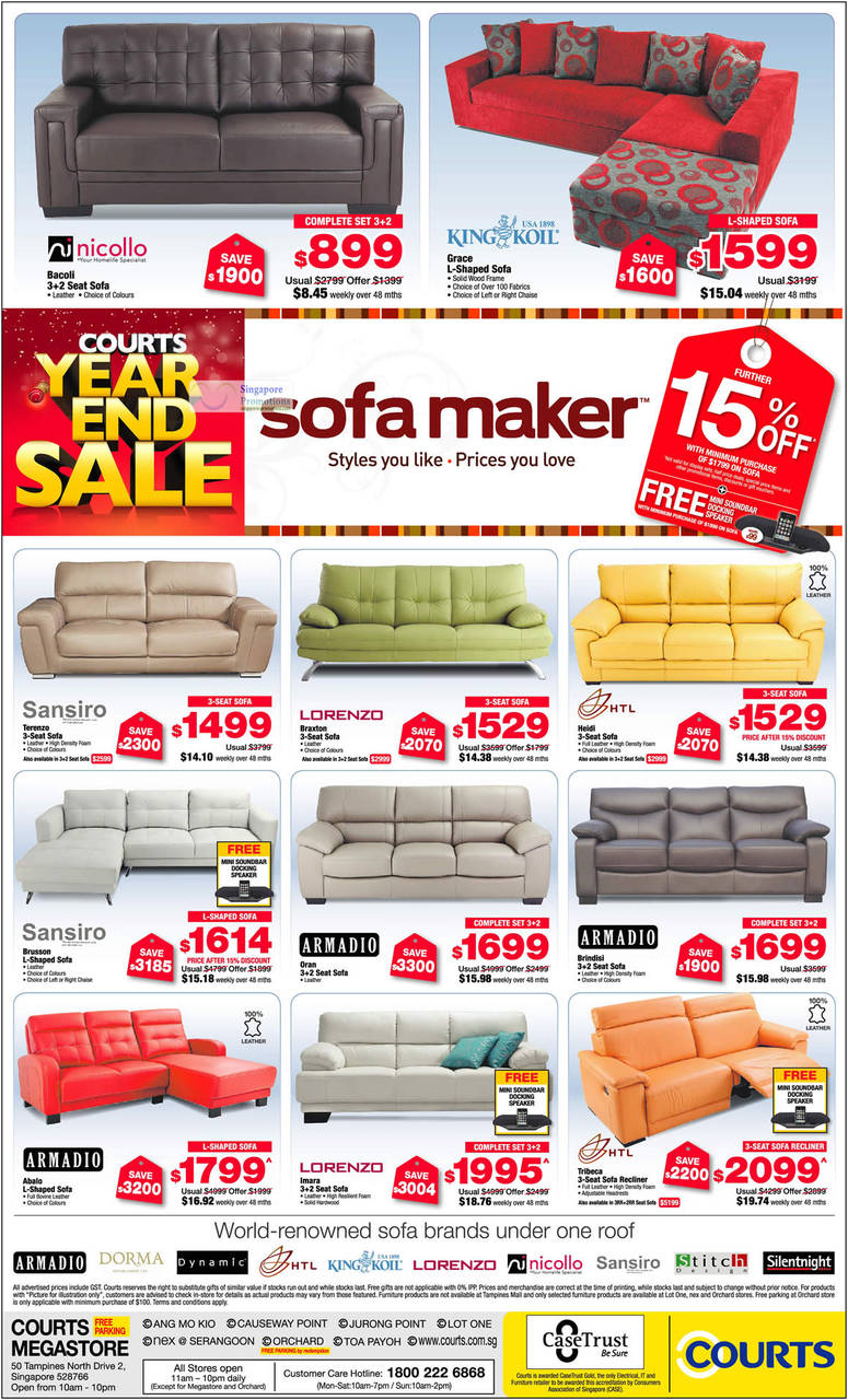 3 Dec Sofa Sets