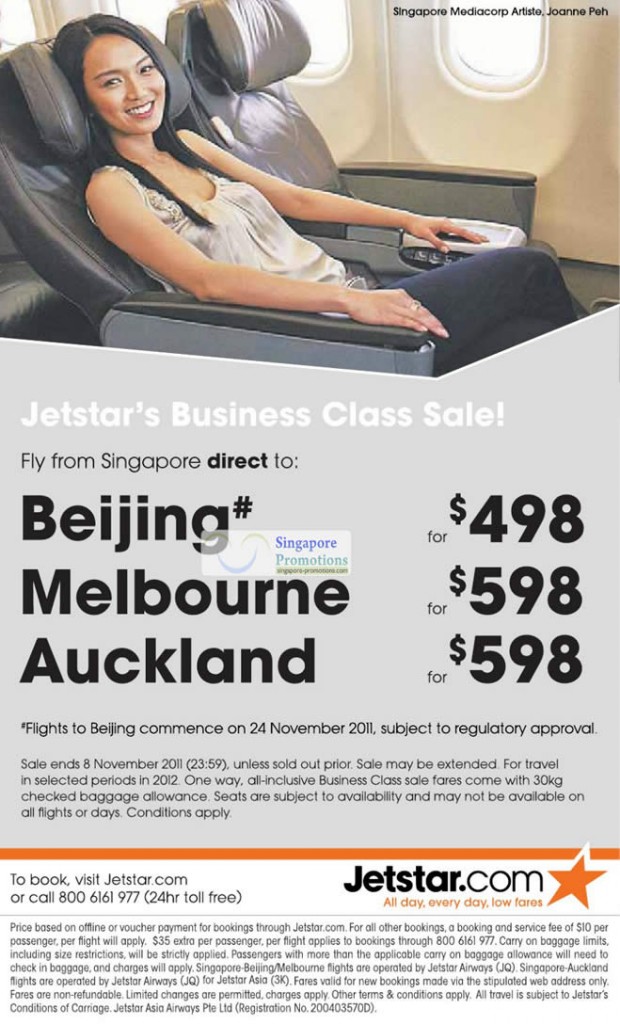 5 Nov Business Class Sale, Terms and Conditions