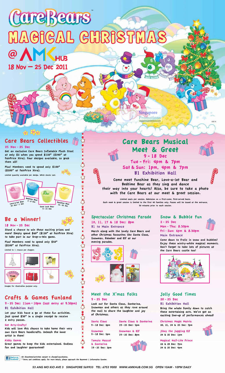 AMK Hub Christmas Events, Carebears