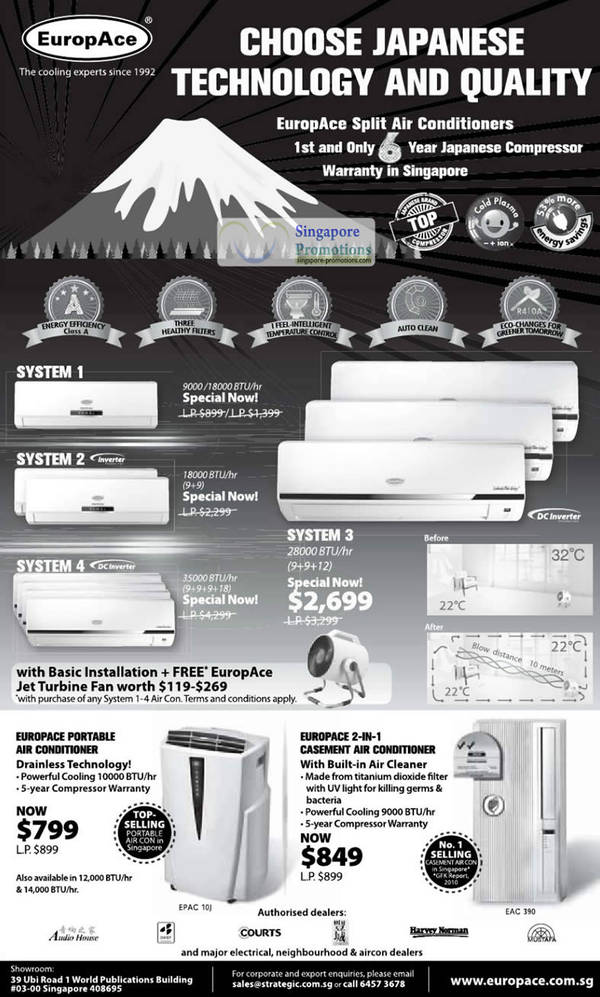 Featured image for (EXPIRED) EuropAce Air Conditioner Price List 10 Nov 2011