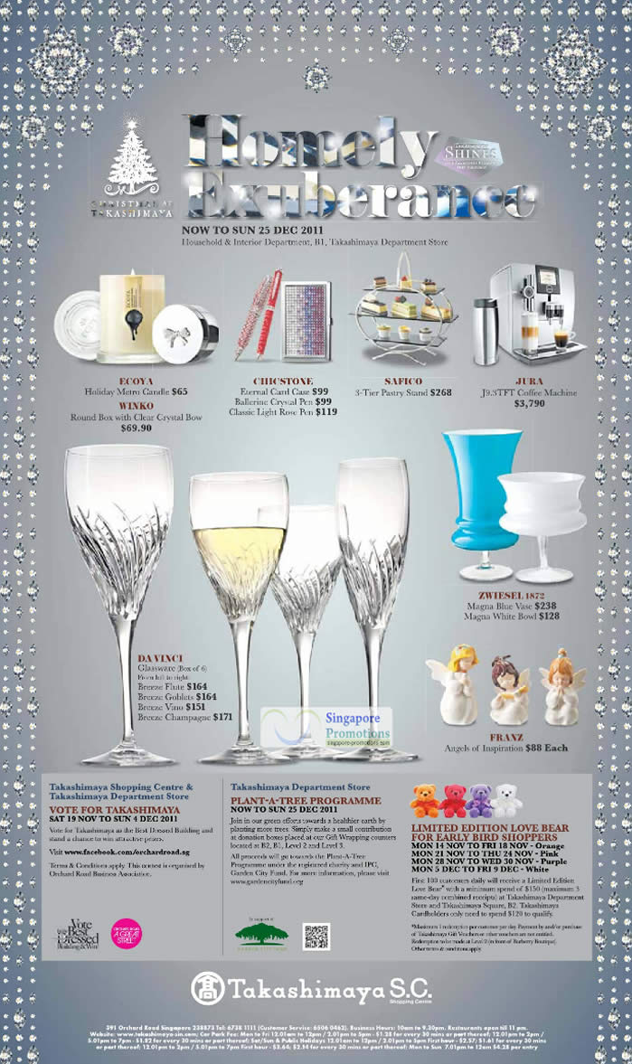 Featured image for Takashimaya Christmas Offers 17 Nov - 31 Dec 2011