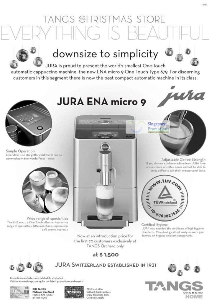 Jura Ena Micro 9 Cappuccino Machine