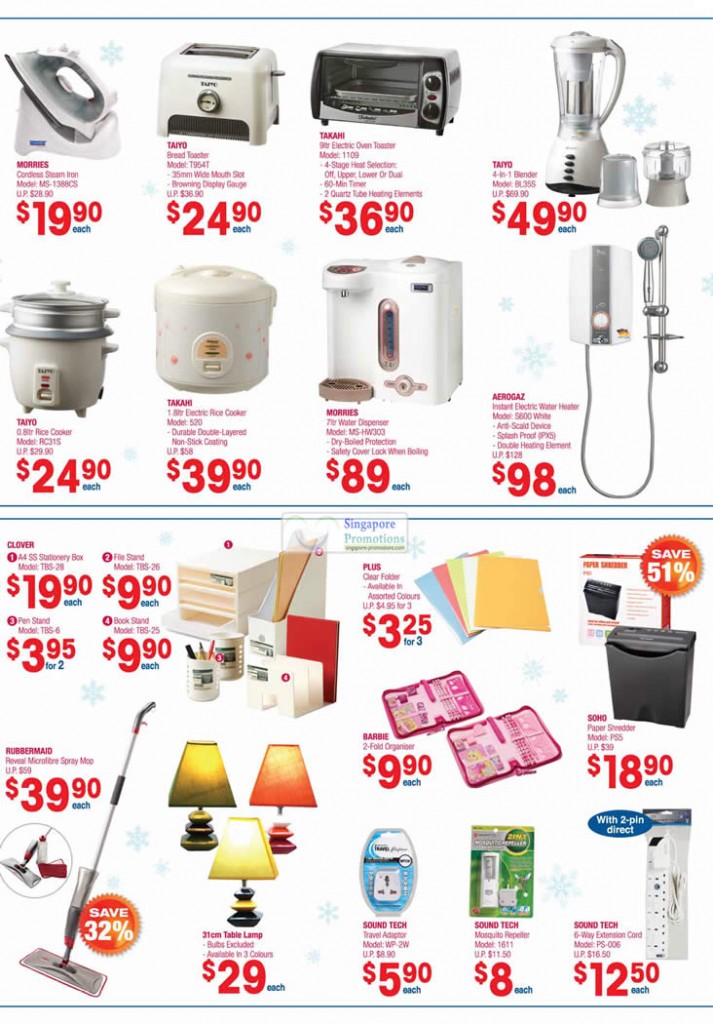 Morries Cordless Steam Iron MS-1388CS, Taiyo Bread Toaster T954T, Takahi Electric Oven Toaster 1109, Taiyo Blender BL35S