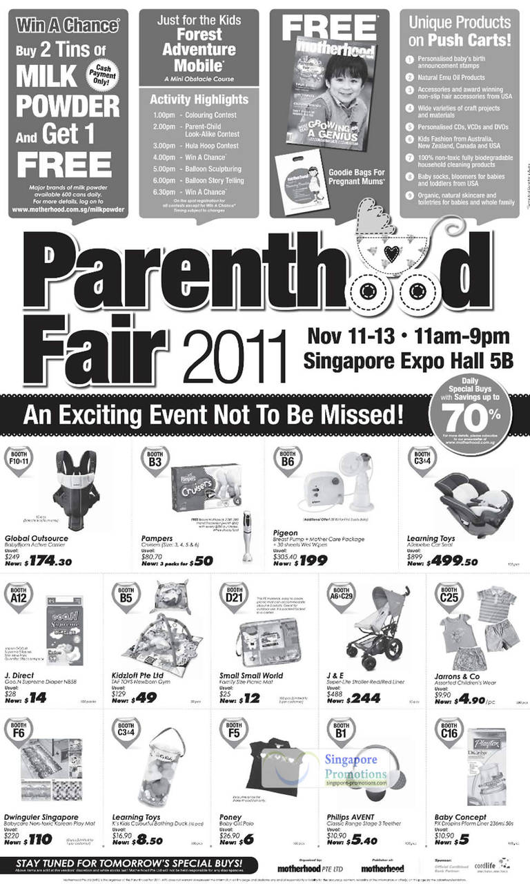 Parenthood Fair 11 Nov 2011