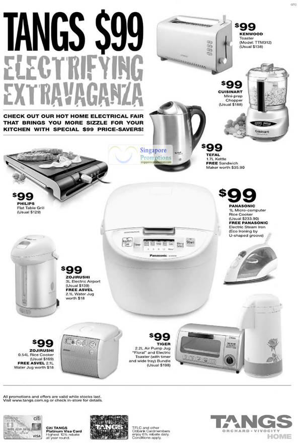 Featured image for (EXPIRED) Tangs $99 Kitchenware Special Offers Promotion 5 Nov 2011