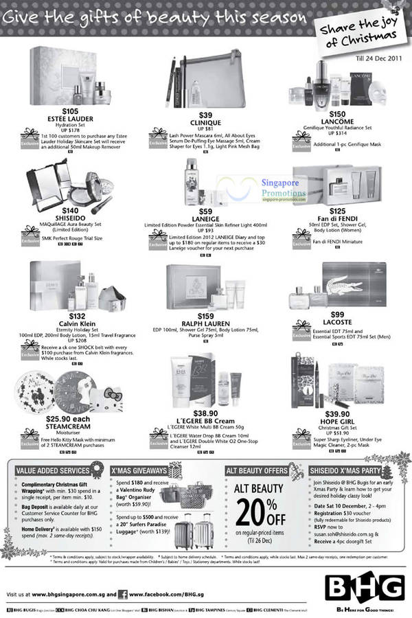 Featured image for (EXPIRED) BHG Christmas Offers & Promotions 10 – 25 Dec 2011