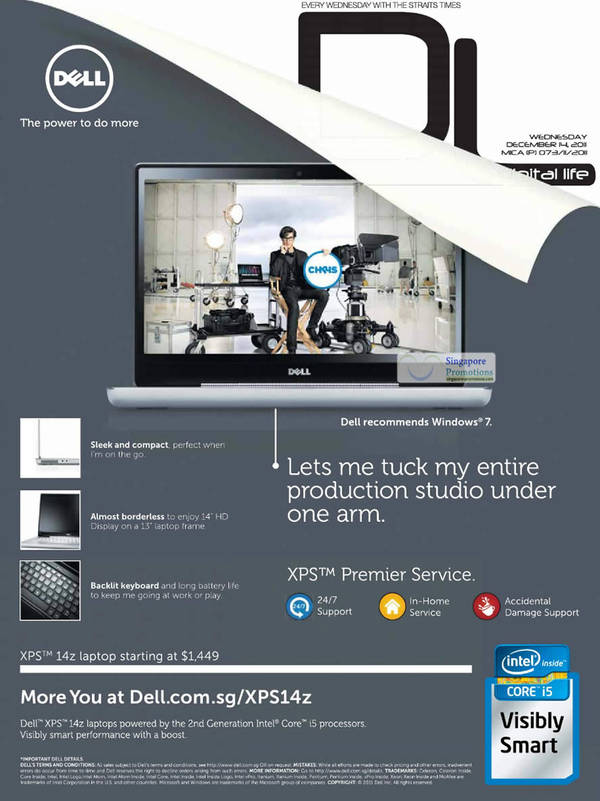 Featured image for (EXPIRED) Dell Notebooks & Monitor Promotion Price list 12 – 22 Dec 2011