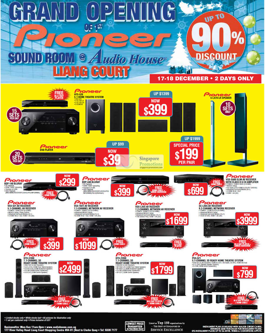 17 Dec Pioneer Hts-520 Home Theatre System, Pioneer S-Lx70-Lr Speaker, Pioneer Bdp-140 Blu Ray Player