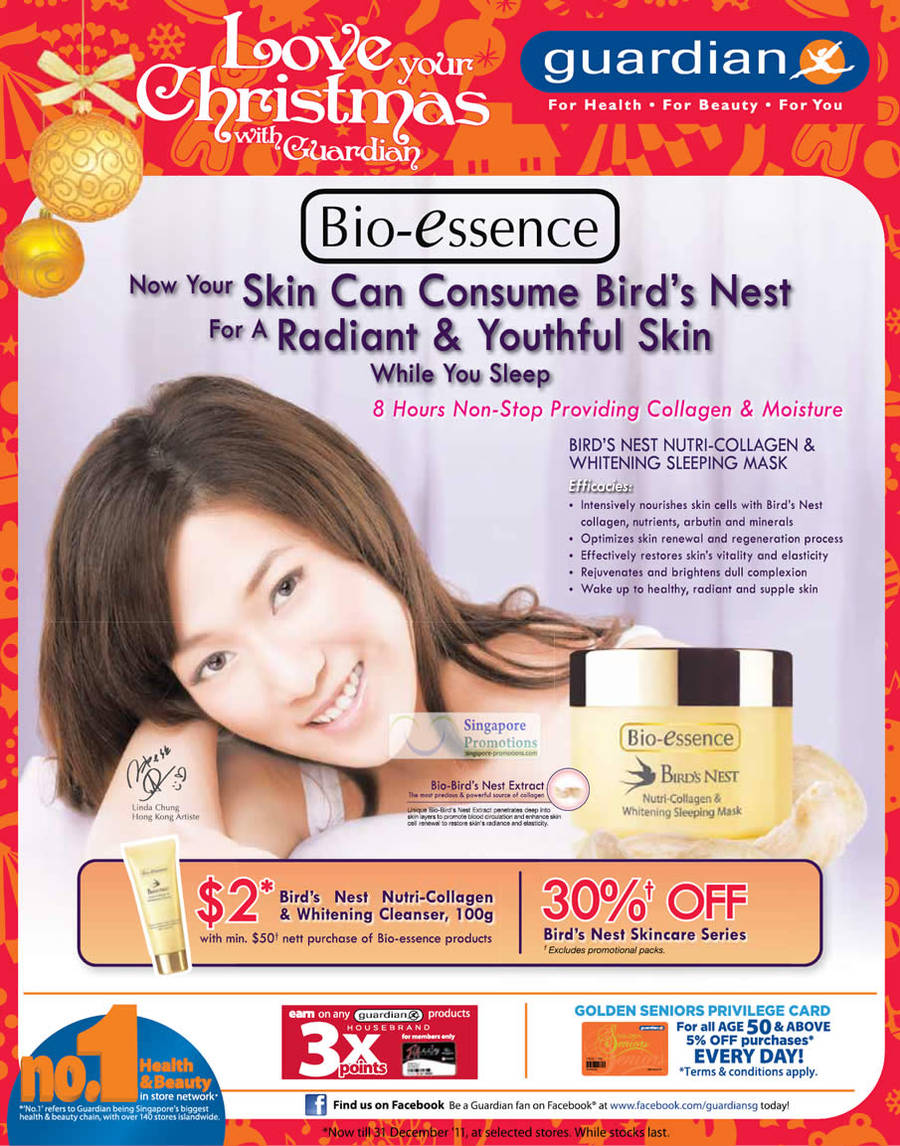 Bio-Essence Birds Nest Nutri-Collagen And Whitening Sleep Mask