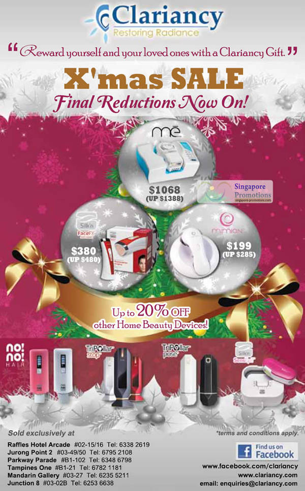 Featured image for (EXPIRED) Clarincy Christmas X’mas Sale Final Reductions 15 Dec 2011