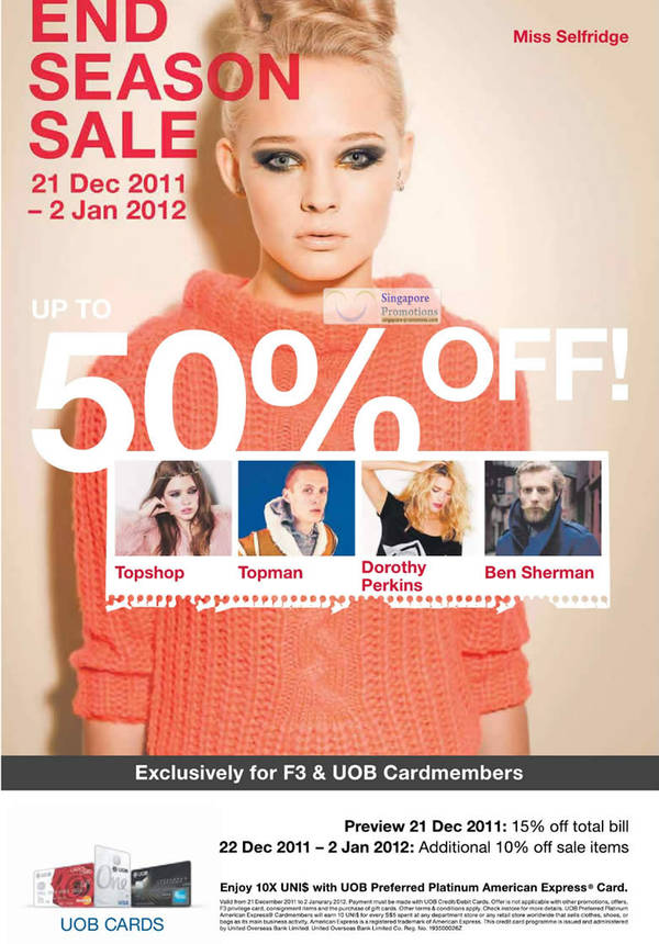 Featured image for (EXPIRED) Fashion Fast Forward End of Season Sale 21 Dec 2011 – 2 Jan 2012
