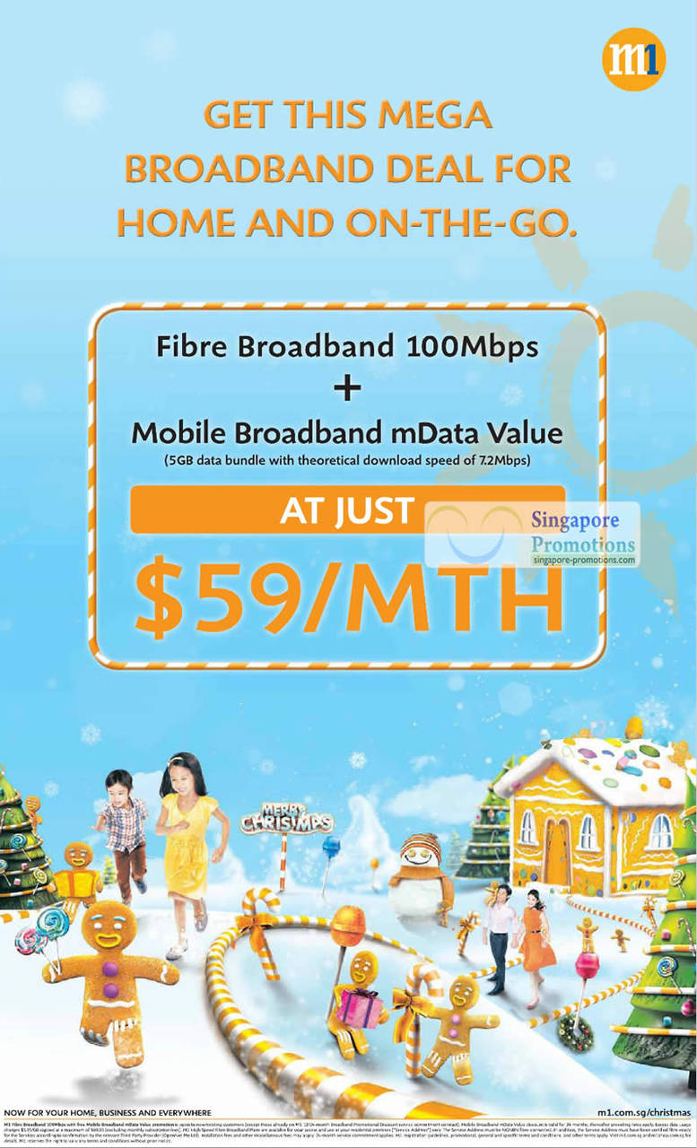 Fibre Broadband 100Mbps, Mobile Broadband mData Value Bundle