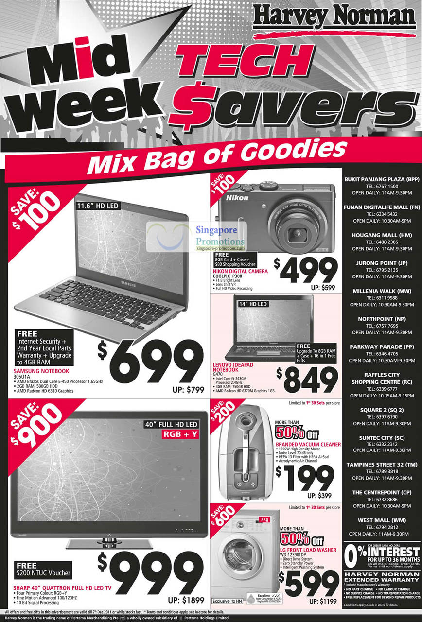 Harvey Norman 1 Dec 2011