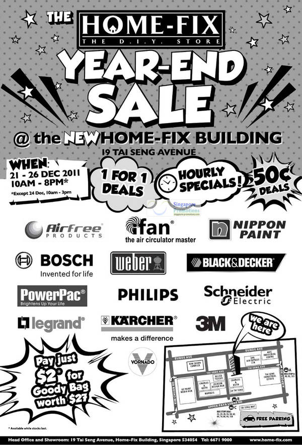 Featured image for Home-Fix DIY Store Year End Sale 21 – 26 Dec 2011