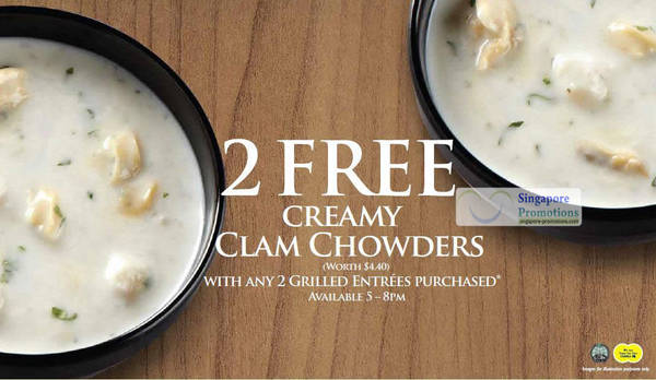 Featured image for Long John Silver Free Clam Chowders With Purchase of 2 Grilled Meals 8 Dec 2011