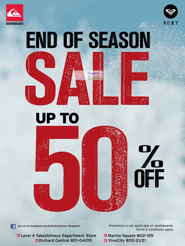 Featured image for (EXPIRED) Quiksilver & Roxy End of Season Sale Up To 50% Off 30 Nov 2011