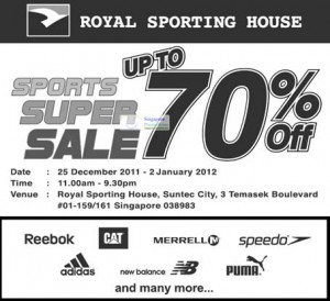 Featured image for (EXPIRED) Royal Sporting House Post Christmas Sports Sale Up To 70% Off 25 Dec 2011 – 2 Jan 2012